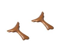 DEARMAMY Lot De 2 Bâtons De Réflexologie Pour Femme Appareil De Massage Facial Grattoir Planche Outil De Grattage Pour Fascia Peau Bois Marron Clair