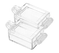 DEARMAMY Lot de 2 Caches de Protection Transparents pour Interrupteur à Bascule Kcd4 Plastique Résistant Protection Anti-Poussière et Anti-Activation Accidentelle Couvercle Autocollant