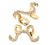 DEARMAMY Lot De 2 Calottes De Gril En Pour Bijoux En Cuivre Doré Cassé