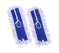 DEARMAMY Lot de 2 Chiffons de Nettoyage Réutilisables en Coton pour Balai Accessoires de Nettoyage Lavables Capacité d'Absorption pour Sols et Coins pour Maison et Bureaux