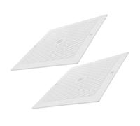 DEARMAMY Lot de 2 Couvercles Carrés D'écumoire de Piscine 10 X10 en Polypropylène, Accessoire de Remplacement pour Skimmer, Protège Les Débris et Assure la Sécurité des Usagers