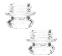 DEARMAMY Lot de 2 Couvercles en Verre de Rechange pour Percolateur à Café Diamètre 4 CM Bouton en Verre Transparent Pièces Détachées Compatibles pour Cafetière à Percolation Accessoire