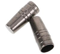 DEARMAMY Lot de 2 Embouts de Rechange en Métal 9mm pour Parapluies à Long Manche, Housse de Rechange Résistante à l'usure, Accessoires Parasol Jardin pour Réparation et Remplacement