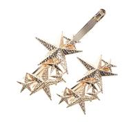 DEARMAMY Lot De 2 Épingles À Cheveux Pentagrammes En Forme D'Étoiles Accessoires Pour Cheveux Petites Pinces À Cheveux Pour Femmes Épingles À Cheveux Étoile À Cinq Branches Pinces
