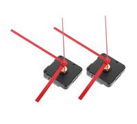 DEARMAMY Lot de 2 Mécanismes d'Horloge Silencieux à Quartz Multifonctionnels, Mouvement de Rechange Précis et Facile à Installer pour Horloges Murales Domestiques