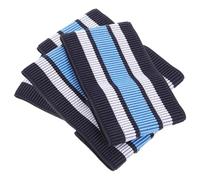 DEARMAMY Lot de 2 Paires de Ceintures Élastiques pour Leggings de Cyclisme, Bandes de Jambe Antidérapantes, Taille Moyenne, Couleur Bleu, Accessoires Vélo pour Sport et Plein Air, Maintien