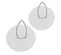 DEARMAMY Lot de 2 Passoires à Bec de Théière Rondes en Acier Inoxydable, Filtre Amovible Anti-bouchage pour Infuseur à Thé en Vrac, Compatible Théière et Bouilloire, Maison, Bureau et