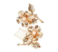 DEARMAMY Lot De 2 Peignes À Cheveux En Métal Accessoires Décoratifs Style Mariage Style Bobby Femme Spa Vintage Pour Mariée Fil De Cuivre