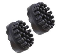 DEARMAMY Lot de 2 Peignes pour Dreadlocks à Dents Larges en Plastique Noir Brosse de Massage et Démêlage pour Cheveux Bouclés Afro et Sisterlocks Soin du Cuir Chevelu et Coiffage Portable
