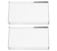 DEARMAMY Lot de 2 Prismes Optiques en Verre Rectangulaires Transparents Lentilles Convexes pour Expériences Scientifiques Kit D’Optique Pédagogique pour Collège et Laboratoire Faible