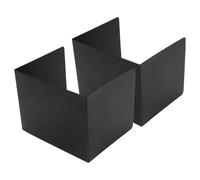 DEARMAMY Lot de 2 Séparateurs de Bureau en Polypropylène Noir Écrans de Confidentialité Imperméables pour Salle de Classe et Bureau Cloisons D’Études Pratiques pour Étudiants et