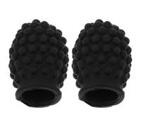 DEARMAMY Lot de 2 Set de Embouts de Baguettes de Batterie en Silicone 5a7a, Protège-baguettes Muet avec Effet Sourdine, Accessoire Solide pour Pratique Silencieuse à Domicile École