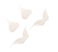 DEARMAMY Lot de 2 set de sets de Fausses Barbes Blanches et Moustaches Amusantes pour Déguisement Accessoire de Costume de Père Noël et Halloween pour Adultes Poils Synthétiques