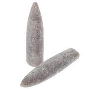 DEARMAMY Lot De 2 Spécimens Naturels De Bélemnites 5-6 Cm, Décoration Intérieure Et Accessoire Pédagogique, Fossiles Authentiques Pour Étude Géologie Et Collections Éducatives