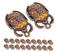 DEARMAMY Lot de 20 Breloques Scarabées en Alliage pour Fabrication de Bijoux, Pendentifs Décoratifs Uniques 26x16mm, pour Colliers et Créations DIY