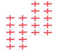 DEARMAMY Lot de 20 Petits Drapeaux Nationaux de L'angleterre Hampe en Plastique, Taille Standard, Drapeaux Patriotiques Manuels pour Événements Sportifs, Fêtes et Décoration Extérieure