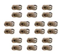 DEARMAMY Lot de 20 Sets de Crochets pour Lacets de Chaussures D'escalade et Randonnée en Alliage Métallique, Œillets Rivets pour Bottes Haute Tige, Réparation et Fixation, Accessoires