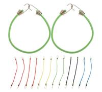 DEARMAMY Lot de 24 Mini Sangles Élastiques Courtes pour Bagages avec Crochets Sangles d'Arrimage Multicolores 25 CM Corde de Fixation Élastique Portable pour Vélo Moto et Voyages en