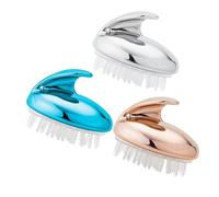 DEARMAMY Lot De 3 Brosses Exfoliantes Pour Le Visage Pour Shampoing Tête De Brossage Bleue Pour Le Bain Exfoliant Antipelliculaire Massage Brosse Douce Exfoliante Pour Femmes