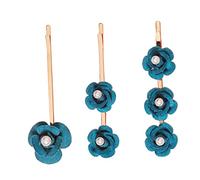 DEARMAMY Lot De 3 Pinces À Cheveux En Perles Et Fleurs Trois Roses Pour Mariée Enterrement De Vie De Jeune Fille Mariage Dentelle Accessoires Pour Cheveux Pour Filles Épingles