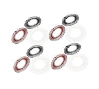 DEARMAMY Lot de 30 Peignes à Cheveux Extensibles Élastiques Taille Unique Noirs, Marron et Transparents, Peignes de Coiffage Flexibles pour Femmes, Serrage-tête Discret Sport, Yoga