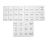 DEARMAMY Lot de 36 Étiquettes Autocollantes pour Sirop de Café en PVC Imperméable 25 Pouces Étiquettes Amovibles pour Bouteilles et Bocaux Cuisine Autocollants Réutilisables pour Bar à