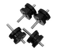 DEARMAMY Lot de 4 Amortisseurs Cylindriques en Caoutchouc Noir pour Machines Automobiles, Contrôle des Vibrations et Fonctionnement Silencieux en Environnements Difficiles
