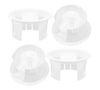 DEARMAMY Lot de 4 Bouchons de Carafe à Eau en Plastique Étanches Anti-Éclaboussures Filtre Couvercles pour Pichet en Verre Accessoires Rechange pour Cruches Domestiques