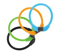 DEARMAMY Lot de 4 Cadenas à Chaîne pour Vélo Code, Câble en Acier Robuste, Antivol Multifonction Portable pour Voyage et Sécurité Extérieure