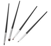 DEARMAMY Lot De 4 Petits Pinceaux À Paupières : Pinceaux De Maquillage Professionnels Pour Les Yeux, Pour Un Maquillage Précis Et Précis, Idéal Pour Les Artistes Et Les De