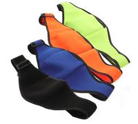 DEARMAMY Lot de 4 Pochettes Porte-Micro pour Ceinture en Tissu Néoprène Taille Unique Ajustable Couleurs Mixtes Paquet pour Microphones Adaptés aux Activités Sportives et Scène Support