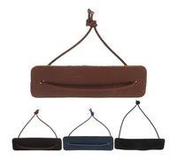 DEARMAMY Lot de 4 Protège-bords Vintage pour Carnets de Voyage, Format Carré N°3, en Cuir Pu Noir, Jaune Marron, Bleu et Café, Accessoires Rechargeables pour Agendas et Journaux Faits