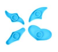 DEARMAMY Lot de 4 set de Moules en Silicone pour Marque-Page Accessoires de Lecture Supports de Page DIY Matériau Solide Design Perforé pour Faciliter la Prise Compatible Résine