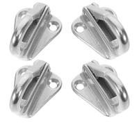 DEARMAMY Lot de 4 Set de Set de Crochets Robustes en Acier Inoxydable Ressort pour Bateau, Accessoires Nautiques Argentés, Solution de Rangement Organisée pour Cordes et Vêtements