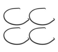 DEARMAMY Lot de 4 sets de Poignées de Remplacement en Céramique Noire Mate pour Théière Japonaise Poignée Arrondie Ergonomique Accessoire Compatible pour Bouilloire Cérémonie du Thé et