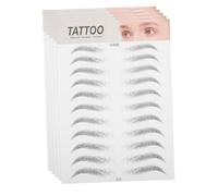 DEARMAMY Lot De 5 Autocollants Pour Sourcils Pochoirs Pour Sourcils Pour Femmes Pour Sourcils Pour Femmes Tatouage Temporaire Pour Sourcils Papier Transfert À L'Eau Noir