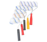 DEARMAMY Lot de 5 Rouleaux à Peinture en Fibre de Coton Tailles 135 CM à 23 CM Brosses Rotatives pour Peinture Murale Bricolage et Décoration Rouleaux d'Étirage Polyvalents