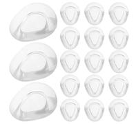 DEARMAMY Lot de 50 Plaquettes Nasales Transparentes en Silicone Souple pour Lunettes Antidérapantes Universelles Confortables et Faciles à Clipser - Accessoire pour Lunettes de Soleil