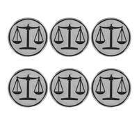 DEARMAMY Lot de 6 Broches Balance en Métal Doré pour Costume Insigne d'Avocat et Juge Accessoire pour Étudiants en Droit Symbole de Justice Élégant et Résistant aux Rayures