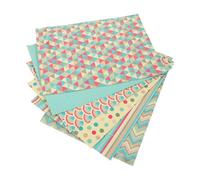 DEARMAMY Lot de 6 Feuilles de Papier Présent Imprimé Créatif, Papier D'emballage Soi-même pour Anniversaire et Fête, Couleurs Assorties, Format Moyen, pour Emballage de Boîte et Bricolage