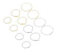 DEARMAMY Lot de 6 Paires de Boucles D’Oreilles Créoles en Fer Robustes Grandes Anneaux Ronds Ouverts pour Femmes Accessoires pour Création de Bijoux pour Mariage et Usage Quotidien
