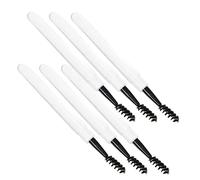 DEARMAMY Lot de 6 Pinceaux à Cils avec Couvercle Brosse à Sourcils Brosse à Mascara Outil de Maquillage pour Cils Pratique et