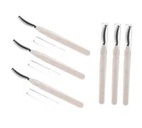 DEARMAMY Lot de 6 Pinceaux Mascara Cils en Silicone Réutilisables Capuchon, Brosse Micro pour Séparer les Cils, Outil Maquillage Yeux Pratique et Précis