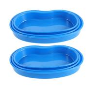 DEARMAMY Lot de 6 Plateaux en Abs pour Plateau à Remède, Plateau de Rangement pour Pilules, Distributeur Léger et Résistant, Tailles Petit, Moyen et Grand, pour Chariot Hospitalier