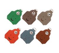 DEARMAMY Lot de 6 Protège-Clés en Cuir Multicolores Texture Antidérapante Étuis Universels pour Clés de Voiture et Maison Coques Décoratives Compactes pour Télécommandes Protection