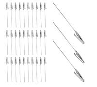 DEARMAMY Lot de 60 Pinces Crocodiles Métalliques Multifonctionnelles 95 MM avec Tige en Acier Inoxydable Clips Décoratifs pour Photos Maquettes et Loisirs Créatifs Porte-Pinces Robustes