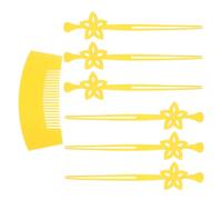 DEARMAMY Lot de 7 Épingles à Cheveux de Kimono Japonerie, Accessoires Traditionnels pour Coiffure Asiatique, Pinces à Fleurs de Kimono, Style Japonerie, pour Yukata, Festivals et Fêtes