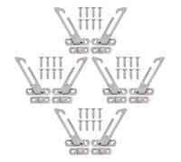 DEARMAMY Lot de 8 sets de Butées d'Ouverture pour Fenêtres à Battants en Acier Inoxydable Limiteurs de Sécurité Réglables pour Protection Garçon et Filles Verrou de Fenêtre Gauche et