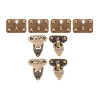 DEARMAMY Lot de Fermoirs Miniatures en Métal Bronzé pour Mini Valises et Boîtes à Bijoux, Multifonctionnels, pour Bricolage Poupée et Porte-bijoux Voyage, 8 Pièces, Usage DIY Prolongé