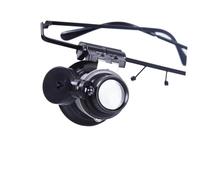 DEARMAMY Loupe de Réparation de Montres 20X Support Tête Réglable Lentille Grossissante Noire Légère et Solide Outil Précis pour Bijouterie Gravure Miniature et Expertise